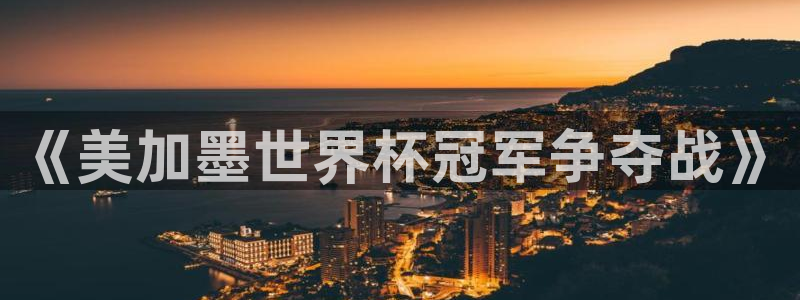 《美加墨世界杯冠军争夺战》